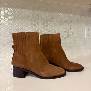 Dolce Vita Tan Suede Ankle Booties- NEVER WORN